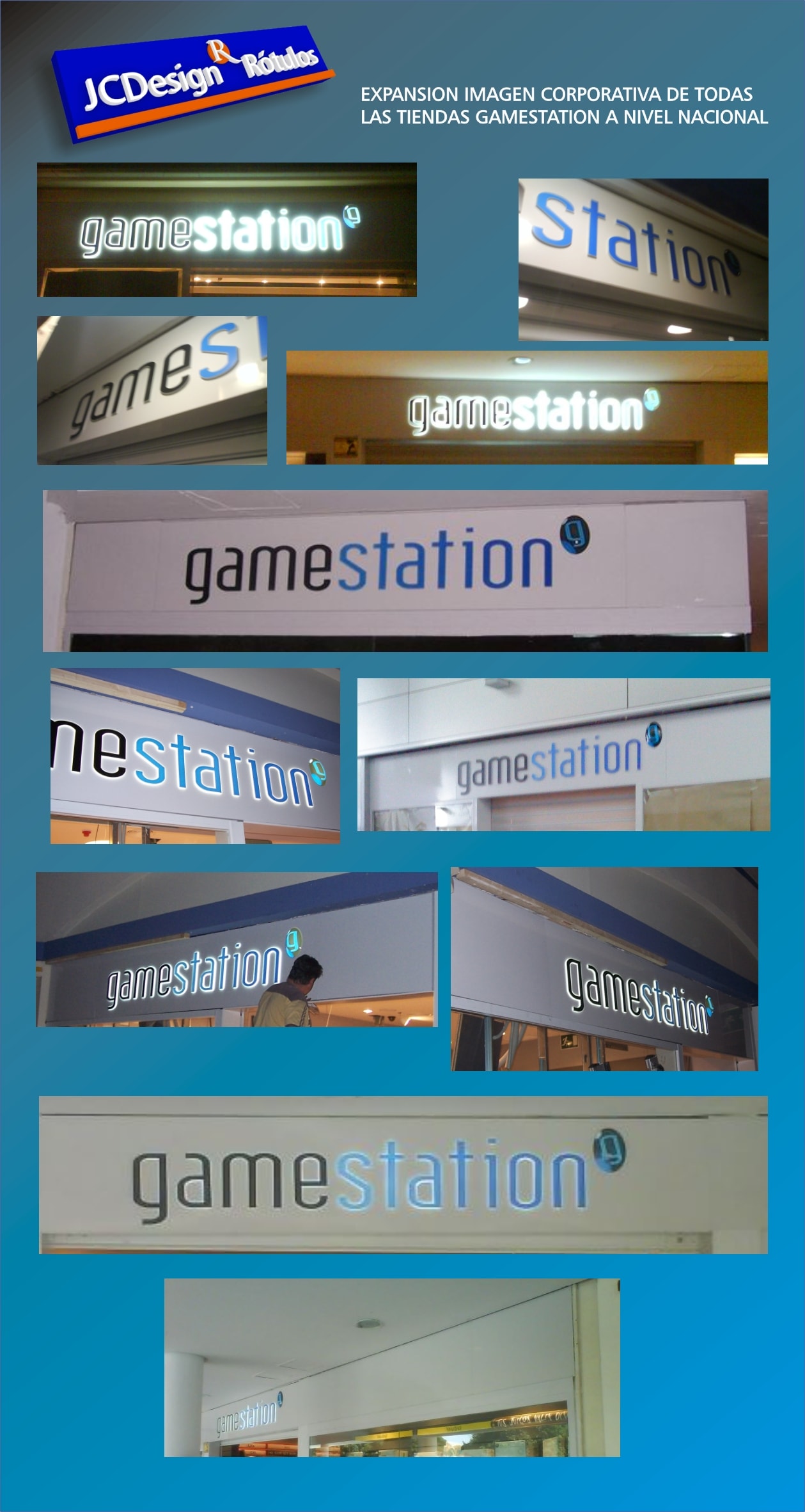 GAME Station JCDesign Rótulos